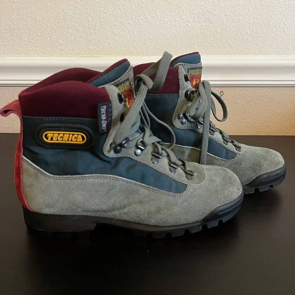 Tecnica Skywalk GORE-TEX Trekkers Waterproof Hiking Boots Italy‎ Size 5.5 Green